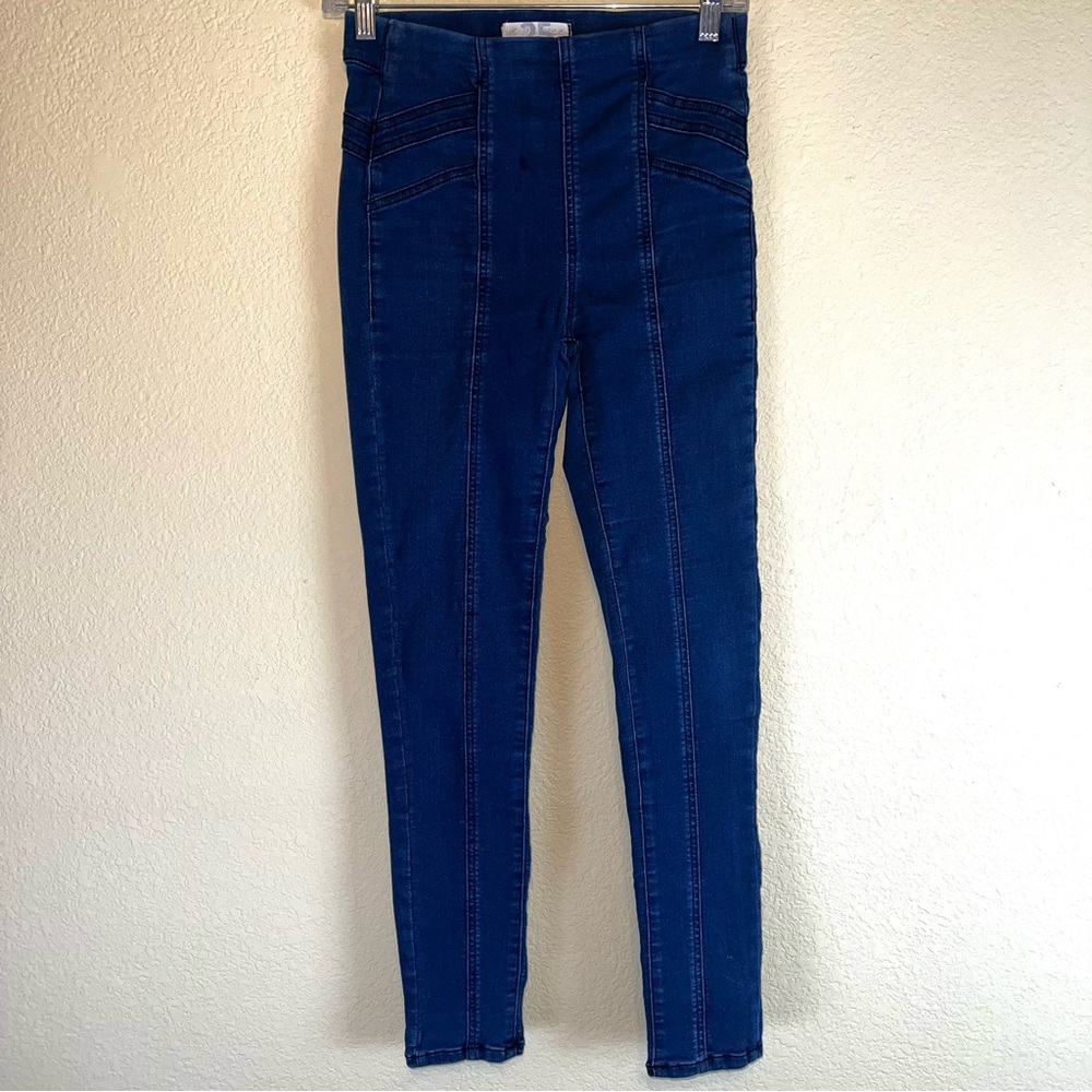 Free People We The Free Feel Alright Pull On Skinny Jeans Jeggings Sz 25